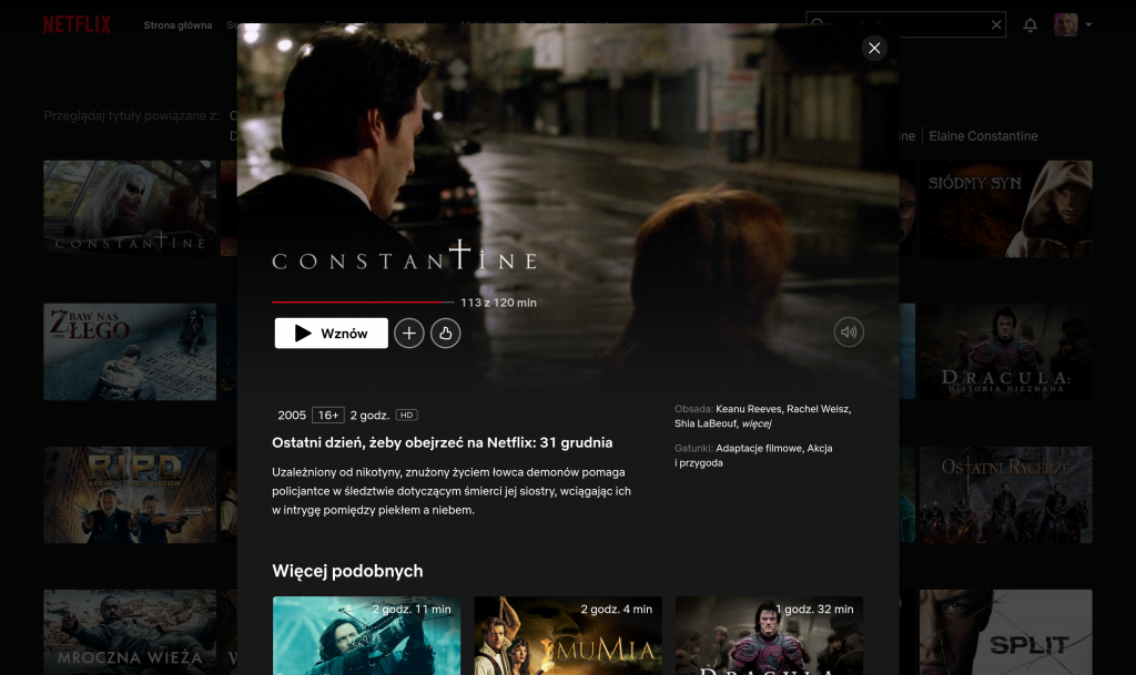 Constantine w Netflix