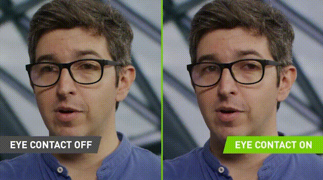 NVIDIA Eye Contact – dzięki sztucznej inteligencji nie trzeba już patrzeć w kamerę