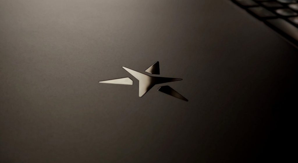 Logo Star Labs na laptopie Starbook MK VI