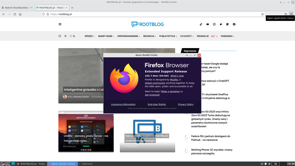 SparkyLinux 6.6 - Firefox