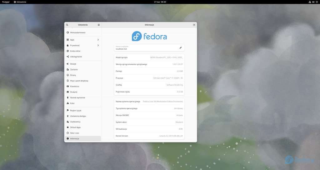 Fedora 38 Beta
