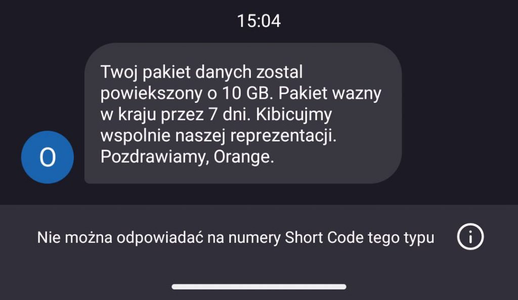 Orange pociesza: aż 10 GB internetu do odebrania po porażce Polaków