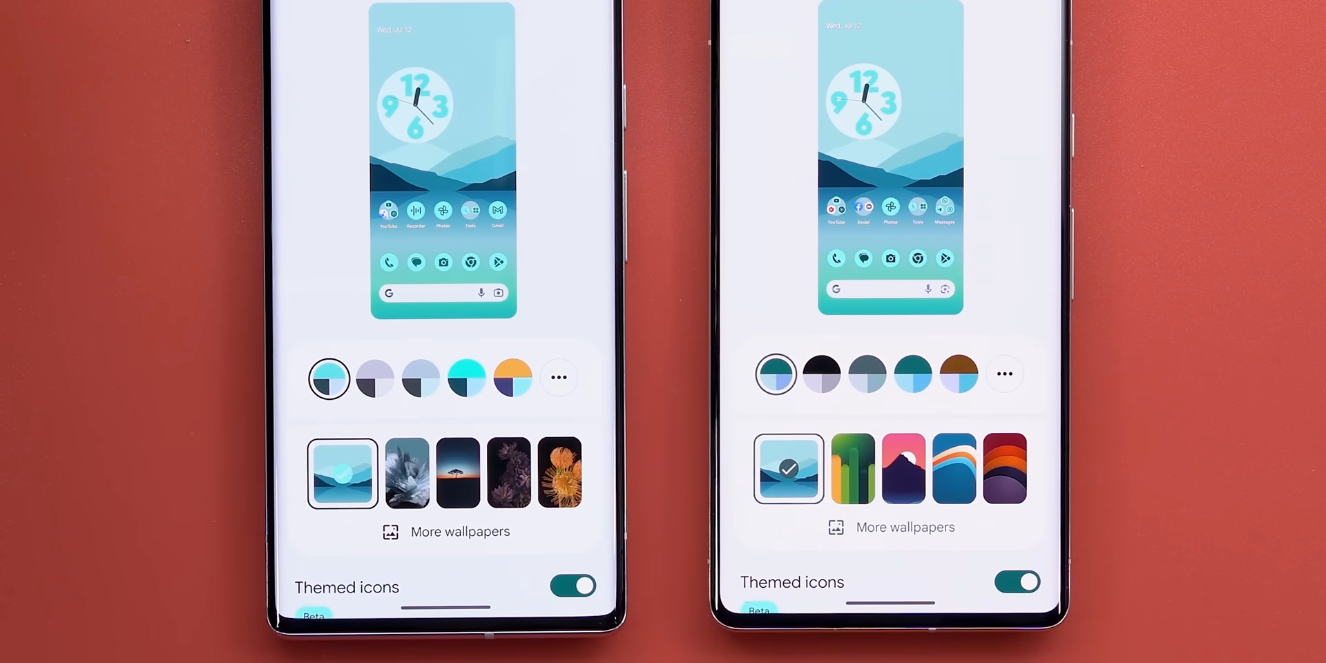 Android 14 Beta 4 - Zmienione palety kolorów Material You
