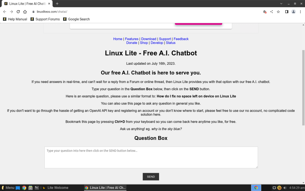Linux Lite 6.6 już jest i wnosi... chat z AI!