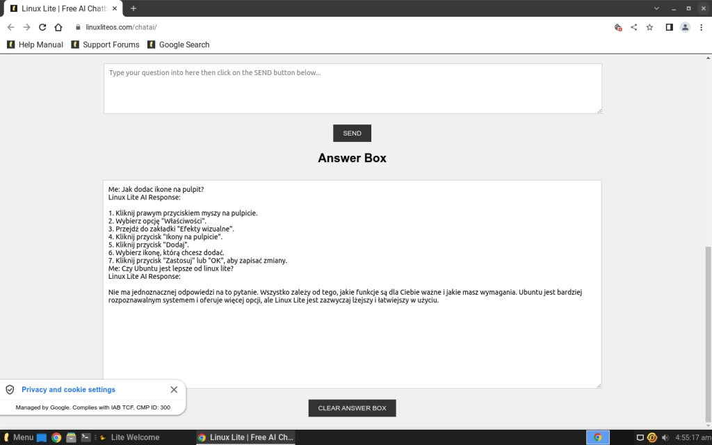 Linux Lite 6.6 już jest i wnosi... chat z AI! 16 Linux Lite 6.6 już jest i wnosi... chat z AI!