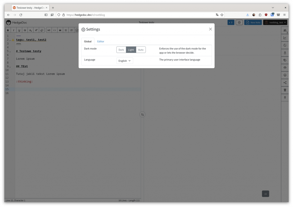 Już można testować HedgeDoc V2! Najlepsza aplikacja do notatek? 15 Już można testować HedgeDoc V2! Najlepsza aplikacja do notatek?