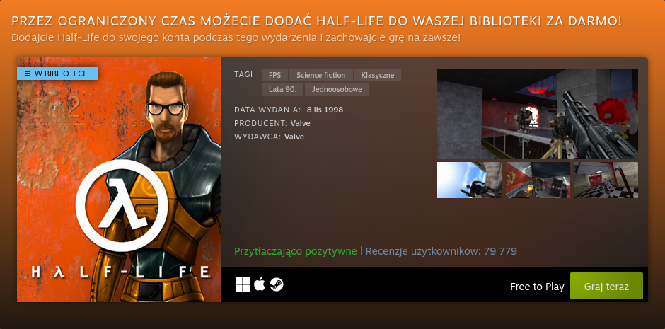 Promocja Half Life