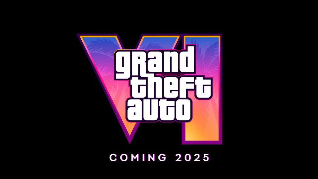 Oficjalne logo Grand Theft Auto VI z zapowiedzią na rok 2025