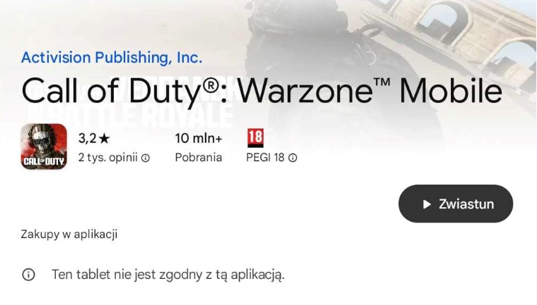 Na jakich urządzeniach będziemy mogli zagrać w Call of Duty: Warzone Mobile?