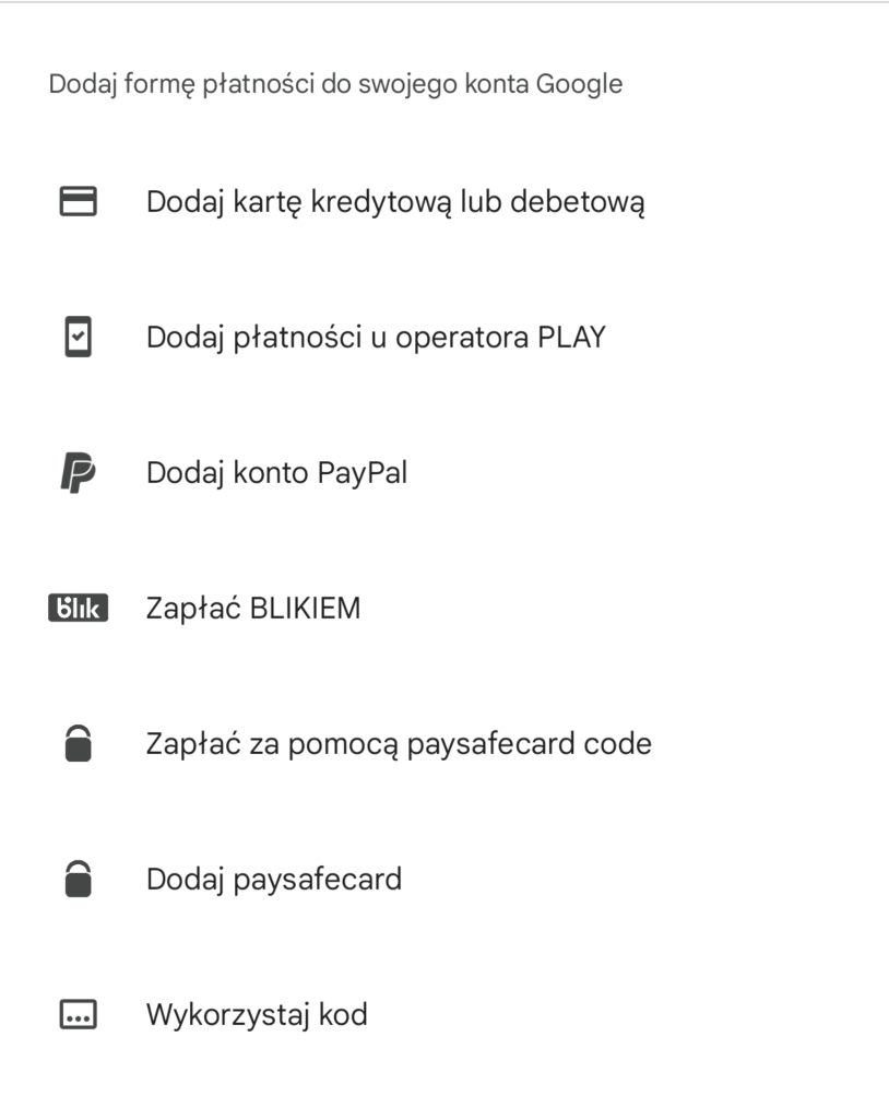 W sklepie Google Play pojawiła się nowa metoda płatności 12 W sklepie Google Play pojawiła się nowa metoda płatności