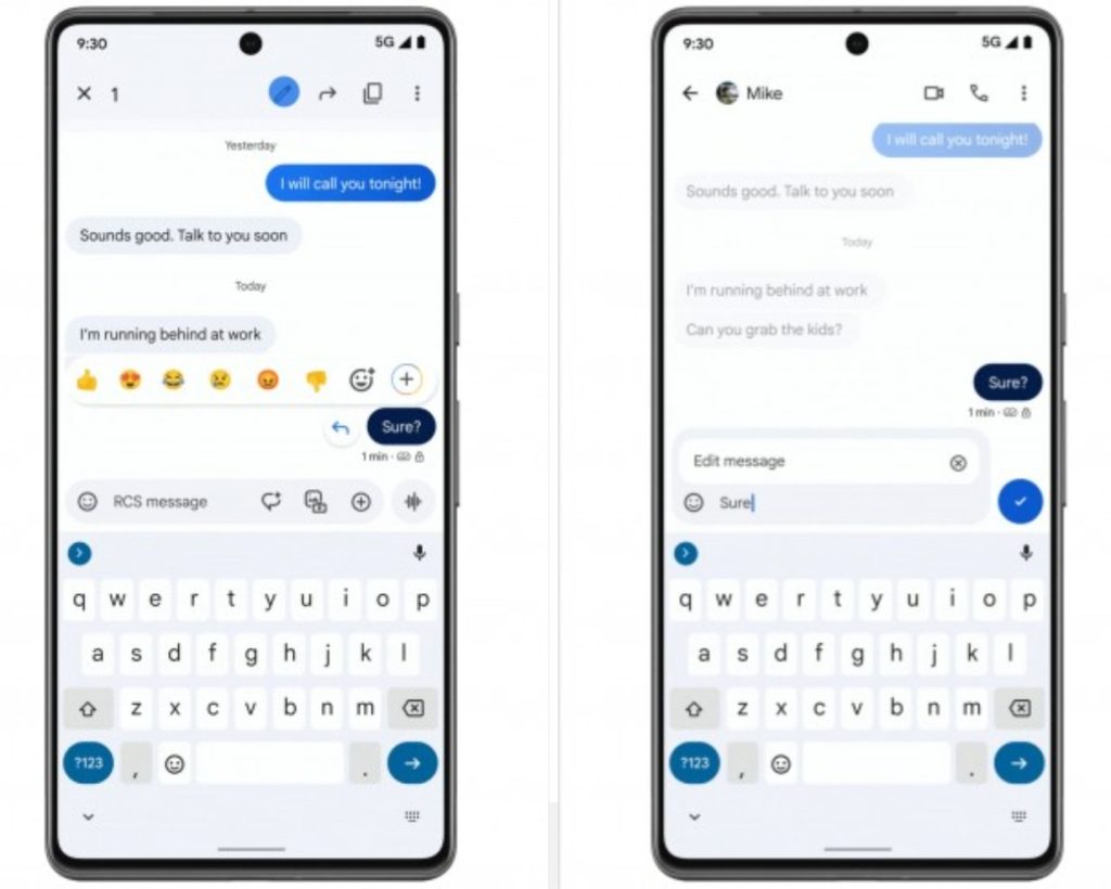 Edycja tych wiadomości to nowy pomysł Google 12 Wiadomości Google RCS