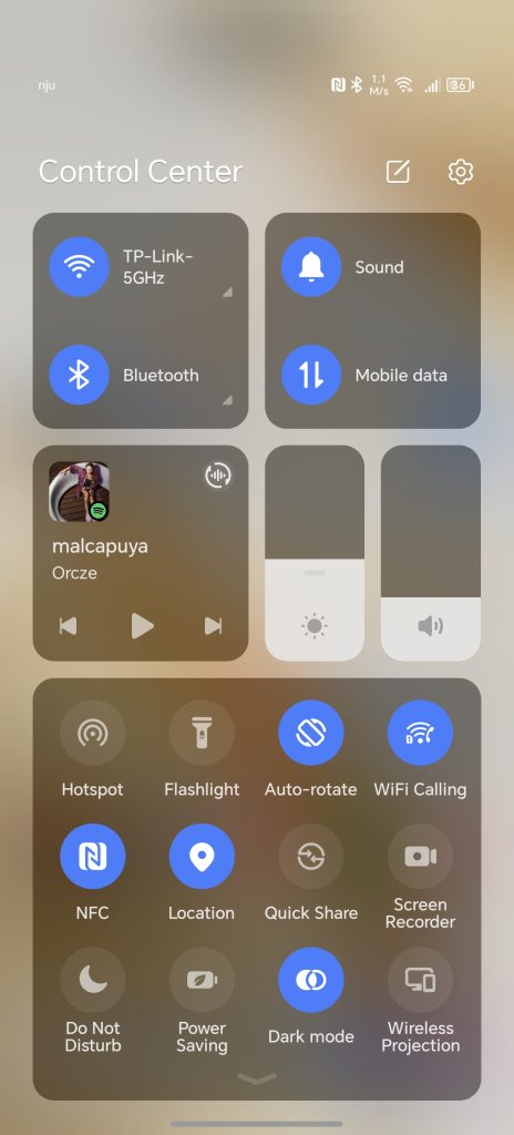 HONOR 200 Pro - Recenzja 66 HONOR 200 Pro - Szybkie ustawienia