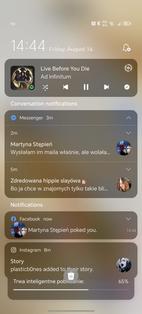 HONOR 200 Pro - Recenzja 67 HONOR 200 Pro - Powiadomienia