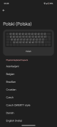Android 15 - Podgląd wybranego układu klawiatury fizycznej