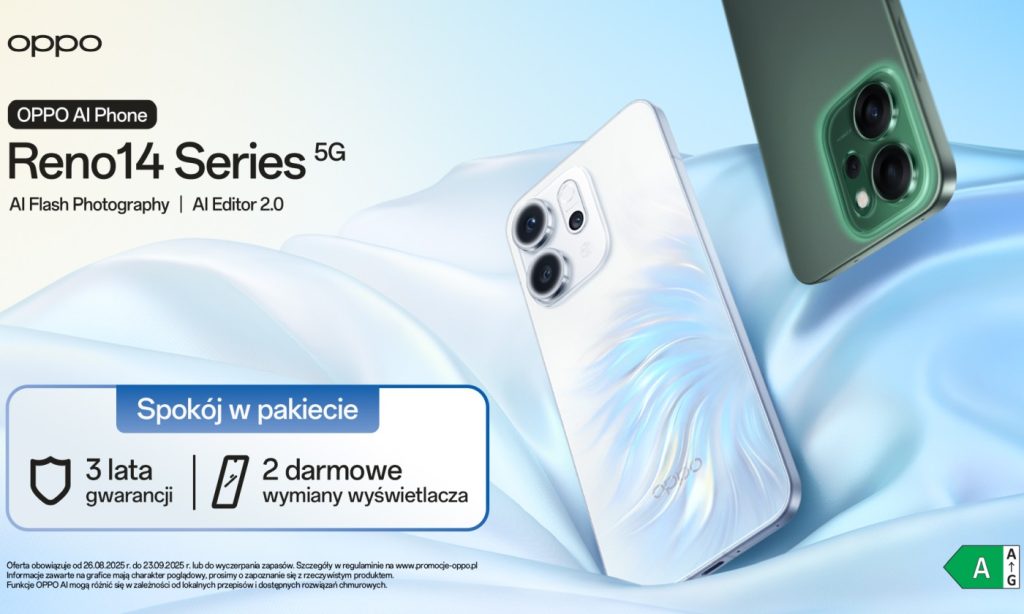 OPPO wprowadza serię Reno 14 5G do Polski! Dwa modele, nowe funkcje i promocja na start 14 OPPO wprowadza serię Reno 14 5G do Polski! Dwa modele, nowe funkcje i promocja na start