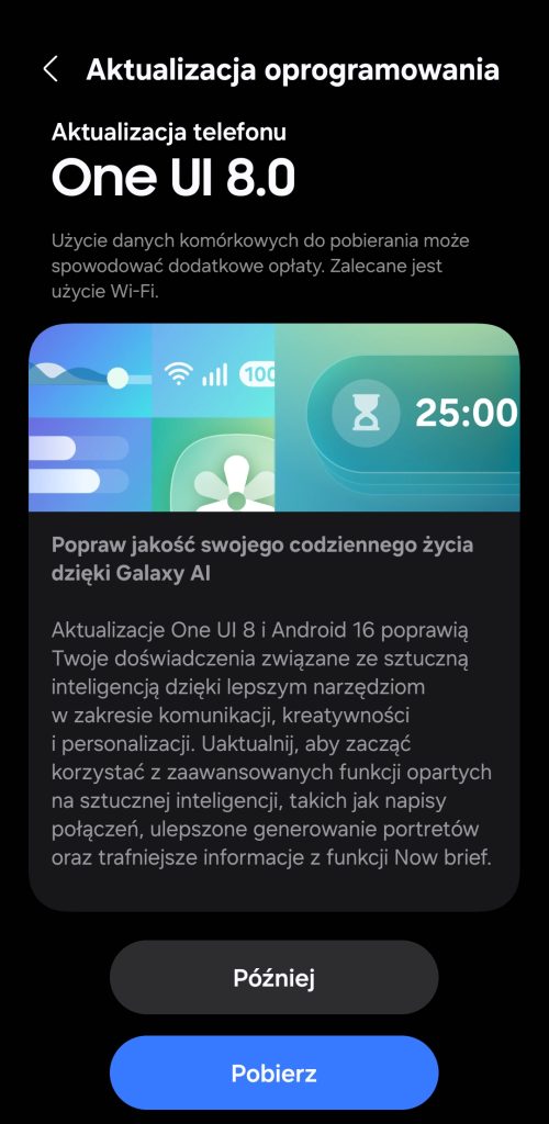 Aktualizacja One UI 8 trafia do użytkowników Galaxy S24 Ultra w Polsce! 12 Aktualizacja One UI 8 trafia do użytkowników Galaxy S24 Ultra w Polsce!