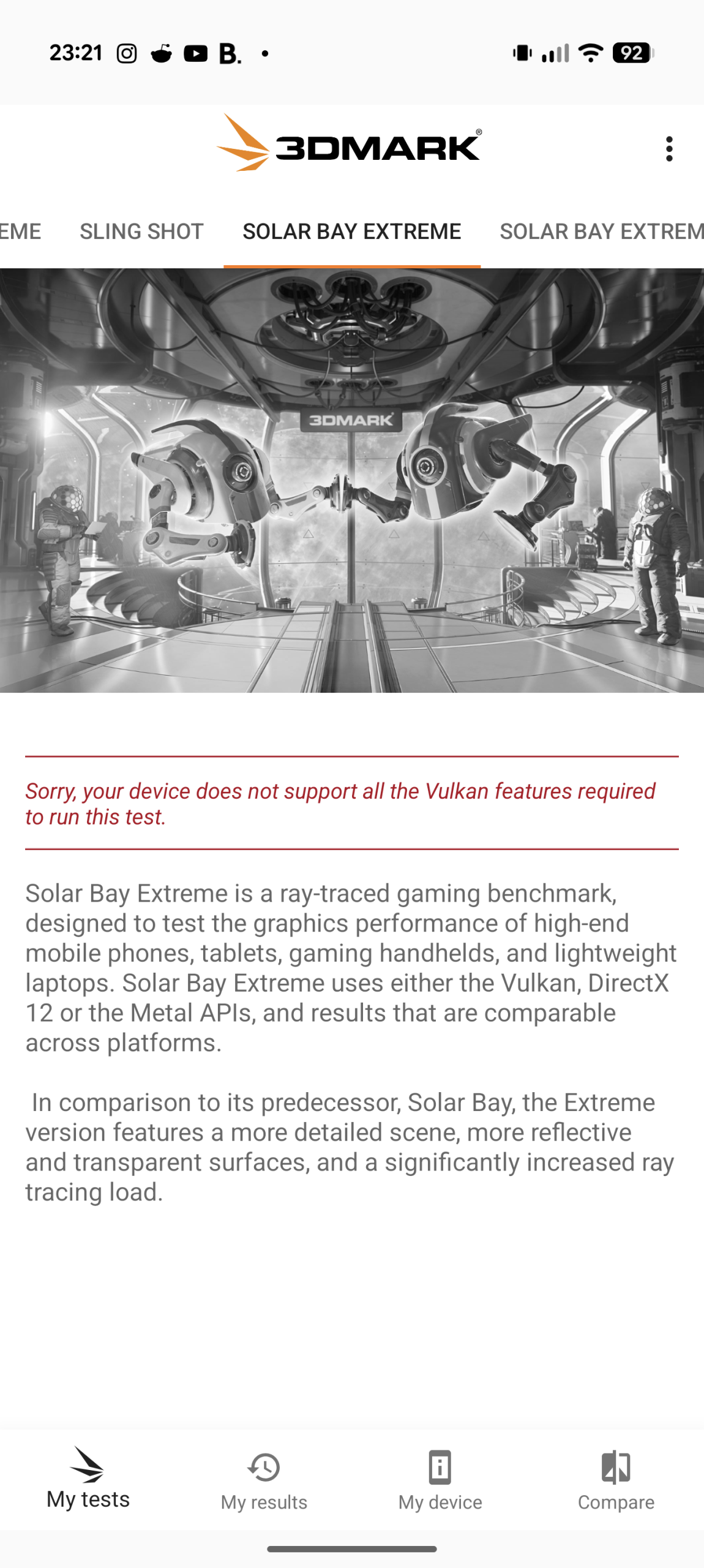 Google Pixel 10 Pro XL - Recenzja 38 Google Pixel 10 Pro XL - 3DMark 2.6.5005 - Solar Bay Extreme (Test niedostępny)