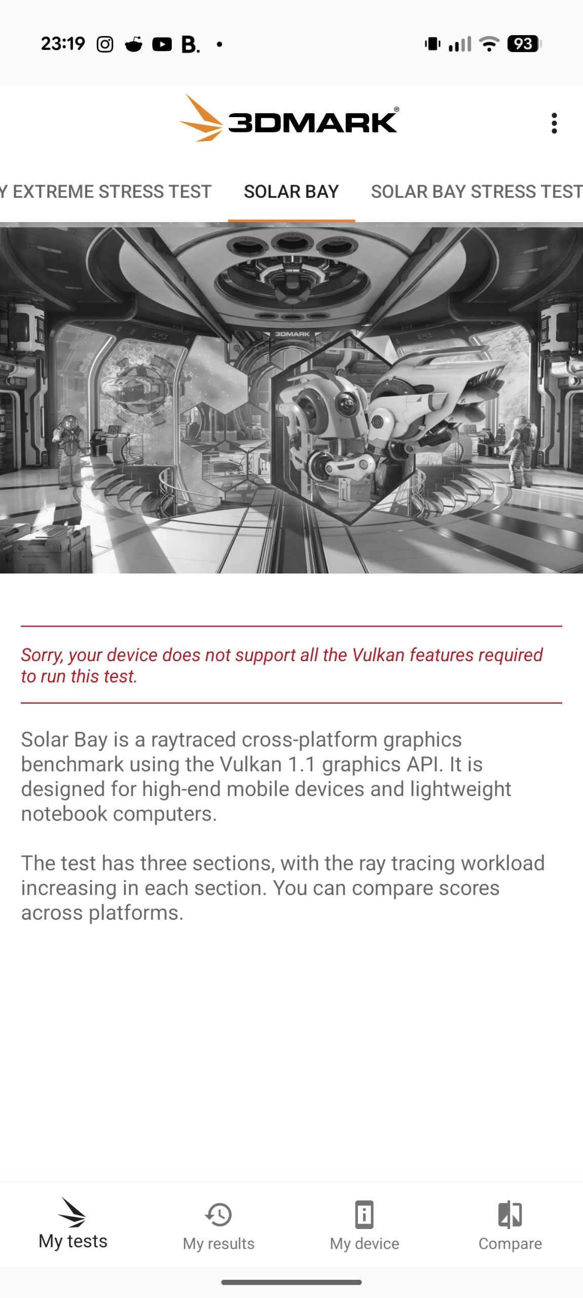 Google Pixel 10 Pro XL - Recenzja 36 Google Pixel 10 Pro XL - 3DMark 2.6.5005 - Solar Bay (Test niedostępny)