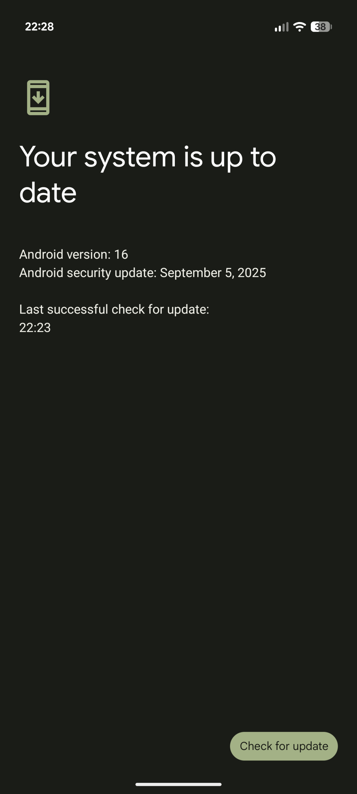 Google Pixel 10 Pro XL - Recenzja 74 Google Pixel 10 Pro XL - System jest aktualny