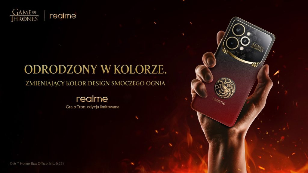 realme 15 Pro Game of Thrones to limitowany smartfon, który zmienia kolor niczym smocze łuski 14 realme 15 Pro Game of Thrones to limitowany smartfon, który zmienia kolor niczym smocze łuski