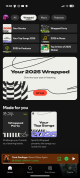 Spotify Wrapped 2025 dostępne w sekcji Wrapped w mobilnej aplikacji Spotify w systemie Android