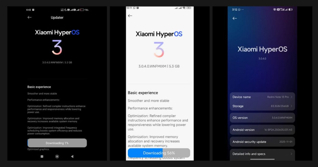 Xiaomi przyspiesza z HyperOS 3! Aktualizacja trafi także na tańsze modele 13 Xiaomi przyspiesza z HyperOS 3! Aktualizacja trafi także na tańsze modelev