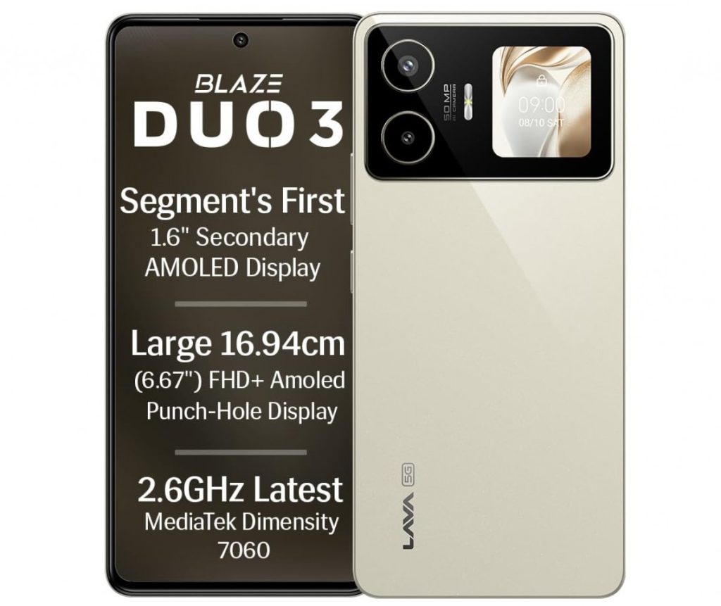 Lava Blaze Duo 3 oficjalnie debiutuje na rynku! Budżetowy smartfon z pomysłem, który już znamy 14 Lava Blaze Duo 3 oficjalnie debiutuje na rynku! Budżetowy smartfon z pomysłem, który już znamy
