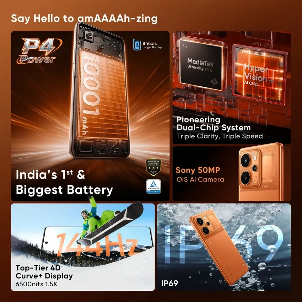 realme P4 Power 5G oficjalnie debiutuje na rynku! Smartfon z absurdalnie dużą baterią, który nie jest cegłą 13 realme P4 Power 5G oficjalnie debiutuje na rynku! Smartfon z absurdalnie dużą baterią, który nie jest cegłą