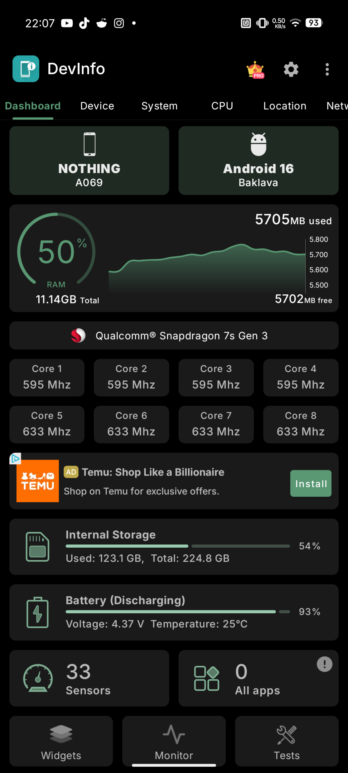 Nothing Phone (4a) - Recenzja 54 Nothing Phone (4a) - DevInfo 3.1.0.4