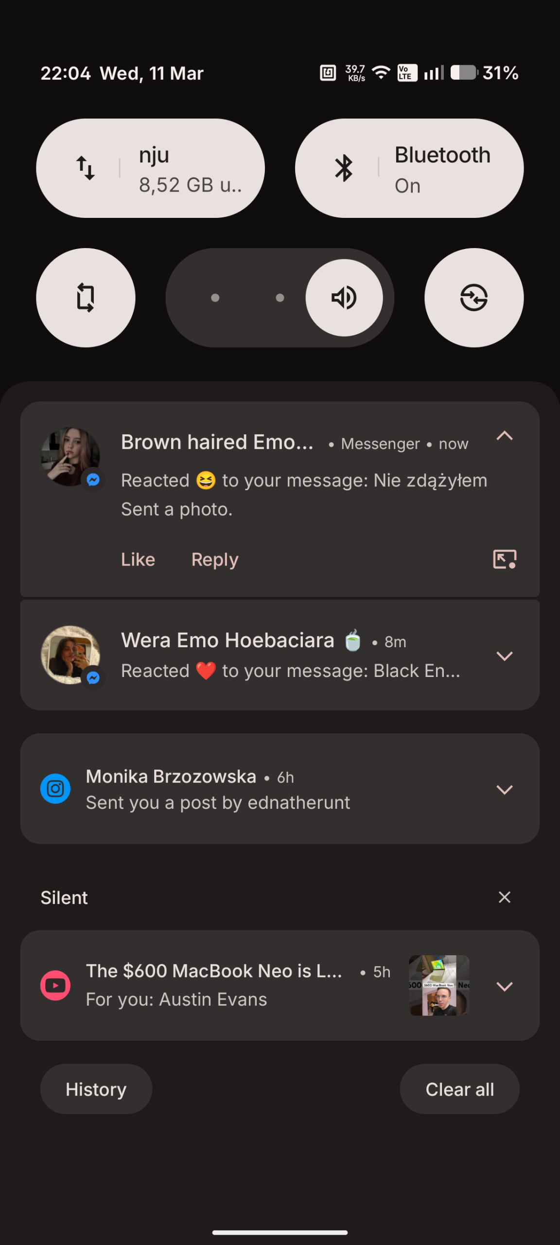 Nothing Phone (4a) - Recenzja 79 Nothing Phone (4a) - Powiadomienia