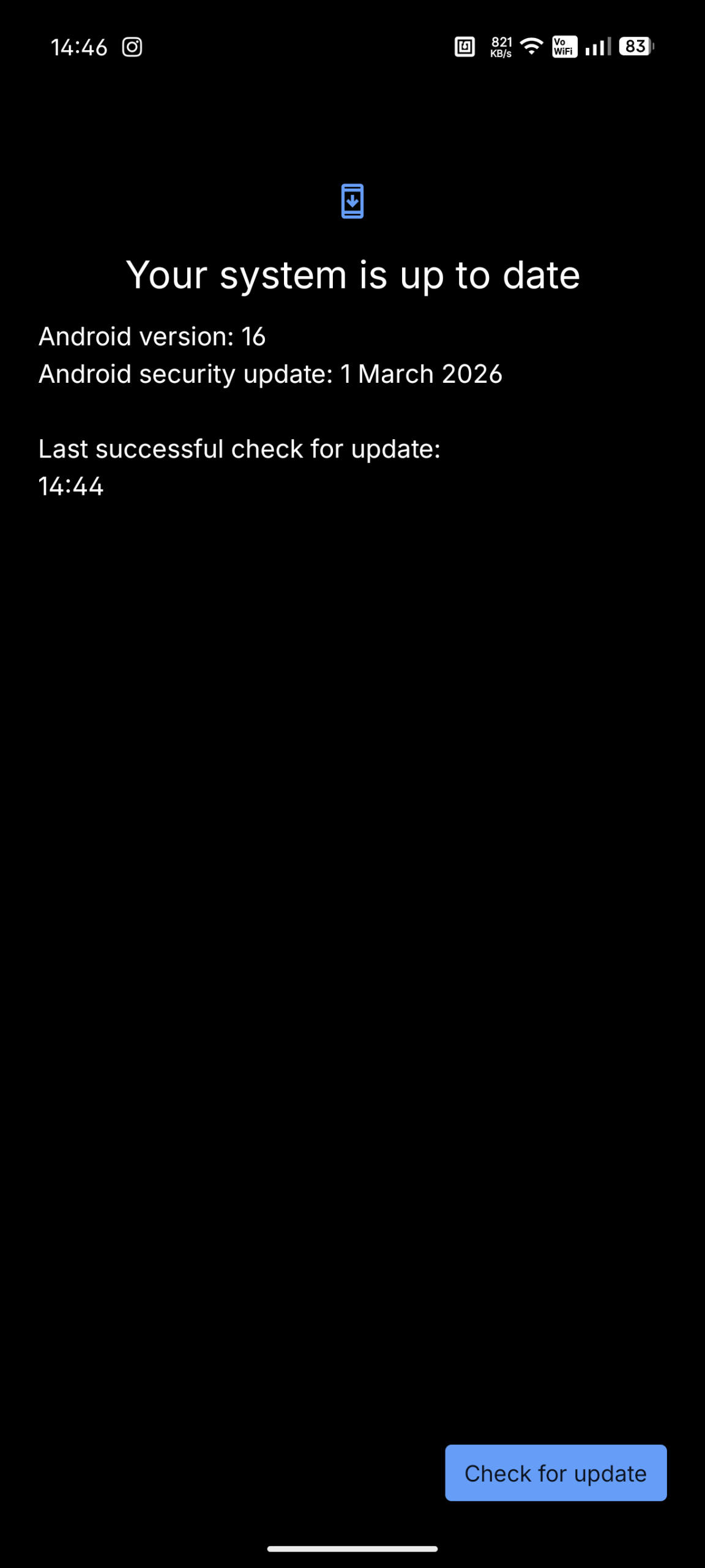 Nothing Phone (4a) - Recenzja 69 Nothing Phone (4a) - Aktualizacja systemu #2 zainstalowana (Android 16; Nothing OS 4.1 - Frogger-B4.1-260309-1830-EEA)