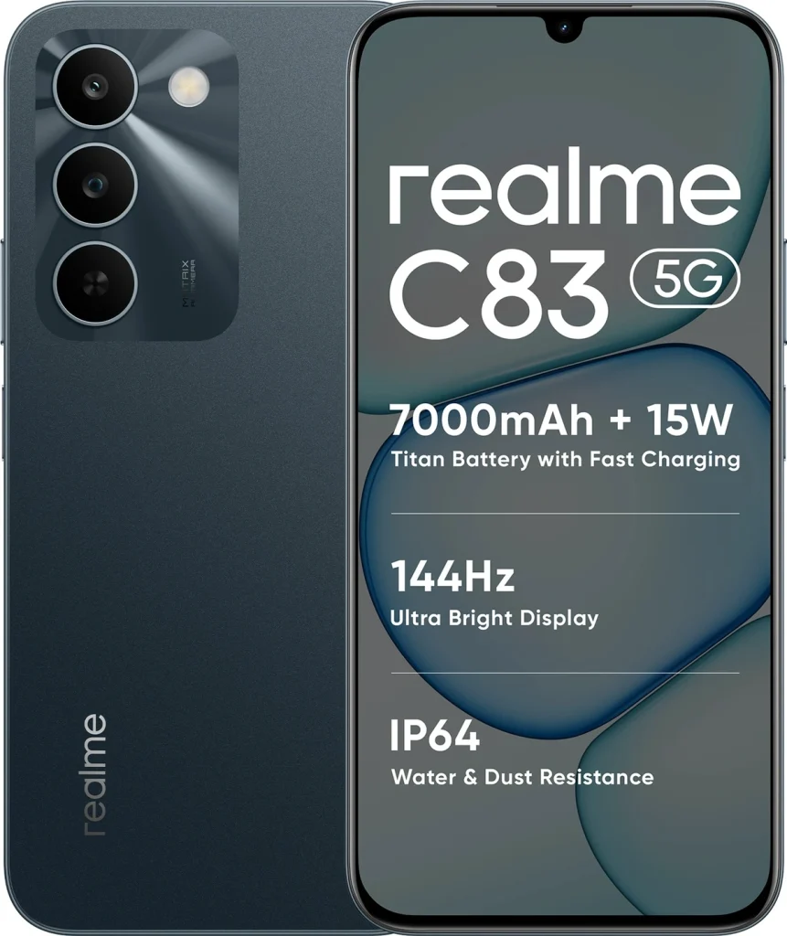 realme C83 5G oficjalnie! Budżetowy smartfon z ogromną baterią i ekranem 144 Hz 13 realme C83 5G oficjalnie! Budżetowy smartfon z ogromną baterią i ekranem 144 Hz