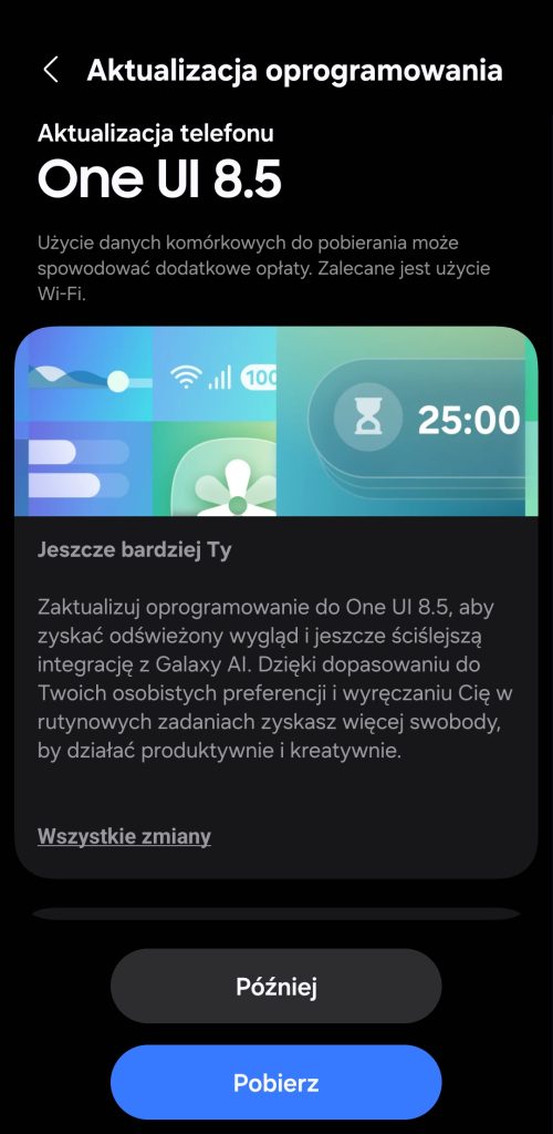 Galaxy S24 otrzymuje stabilne One UI 8.5. Samsung rozpoczął globalną aktualizację 12 Galaxy S24 otrzymuje stabilne One UI 8.5. Samsung rozpoczął globalną aktualizację