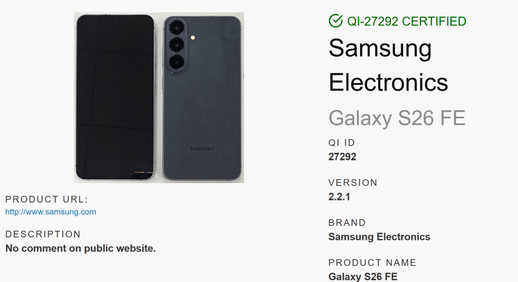 Samsung Galaxy S26 FE coraz bliżej premiery! Znamy wygląd i najważniejsze informacje 13 Samsung Galaxy S26 FE coraz bliżej premiery! Znamy wygląd i najważniejsze informacje
