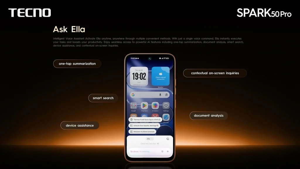 TECNO Spark 50 Pro oficjalnie wprowadzony na rynek! Średnia półka z dużą baterią i funkcjami AI 14 TECNO Spark 50 Pro oficjalnie wprowadzony na rynek! Średnia półka z dużą baterią i funkcjami AI