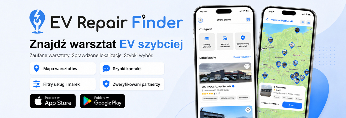 Od teraz niezależny serwis samochodów elektrycznych EV umówisz przez aplikację EV Repair Finder