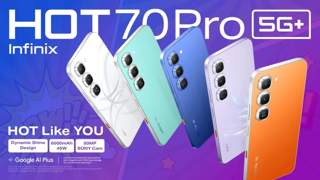 Infinix Hot 70 Pro 5G oficjalnie zaprezentowany! Ten smartfon wyróżnia się już od pierwszego spojrzenia 16 Infinix Hot 70 Pro 5G oficjalnie zaprezentowany! Ten smartfon wyróżnia się już od pierwszego spojrzenia