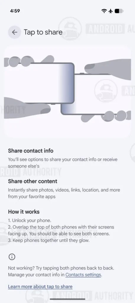 Tak wygląda interfejs funkcji Tap to Share. Google szykuje wygodniejsze udostępnianie plików w Androidzie 14 Tak wygląda interfejs funkcji Tap to Share. Google szykuje wygodniejsze udostępnianie plików w Androidzie