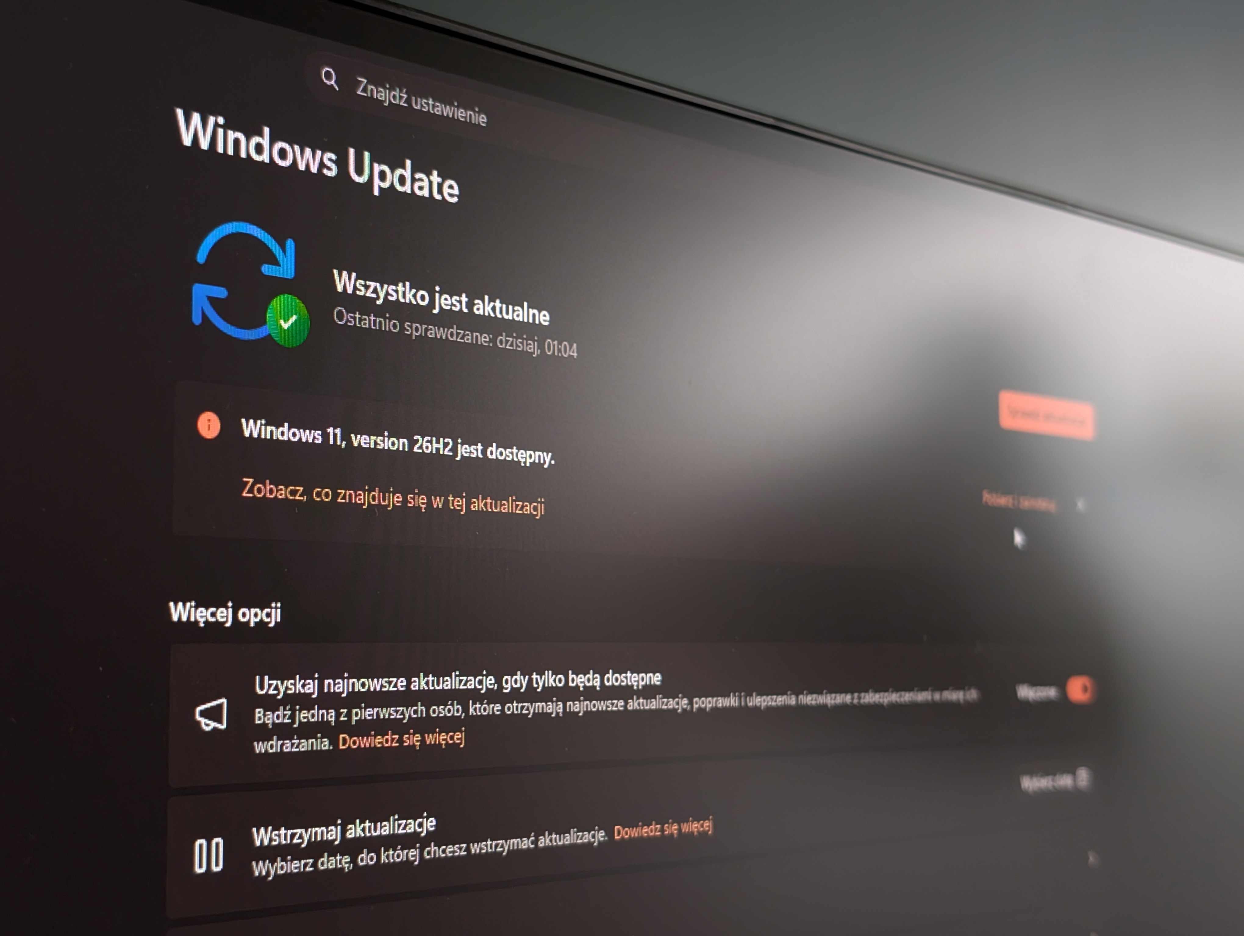 Windows 11 2026 Update (26H2) od wczoraj dostępny do pobrania!