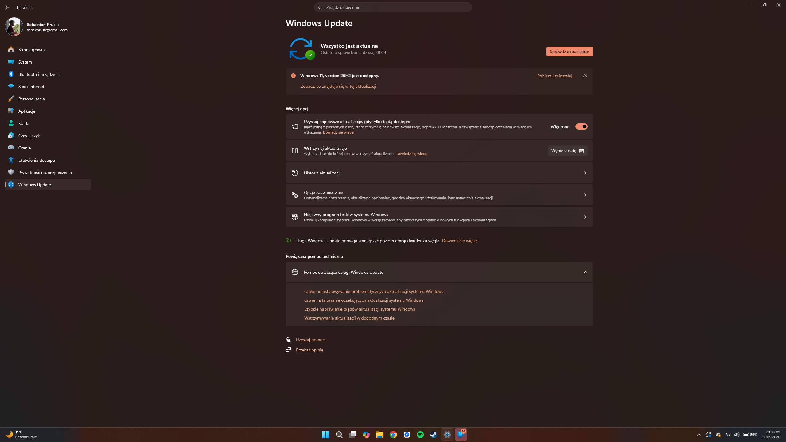Windows 11 2026 Update (26H2) od wczoraj dostępny do pobrania! 12 Windows 11 - Aktualizacja Windows 11 2026 Update dostępna do pobrania w usłudze Windows Update